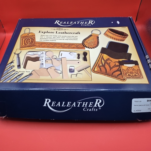 Realeather Other - Realeather Crafts Explore Leathercraft Kit-not complete